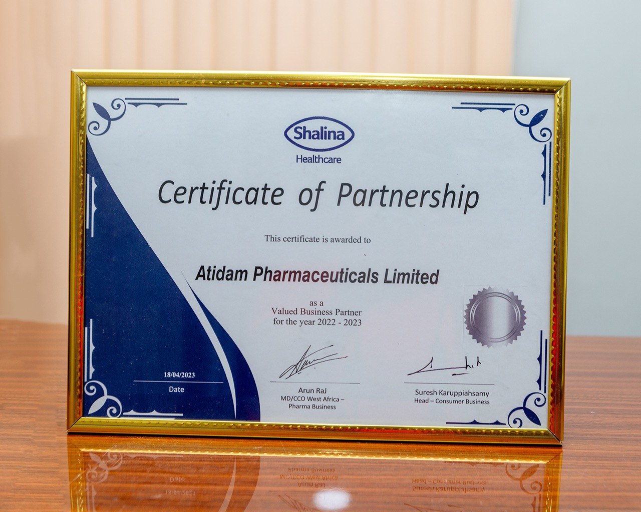 SHALINA HEALTHCARE VALUED BUSINESS PARTNER